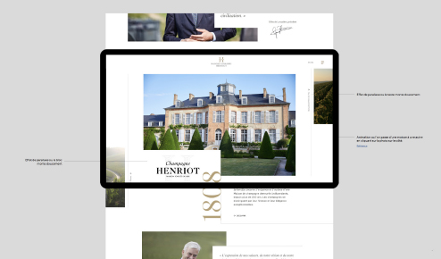 Site corporate - Maisons et Domaines Henriot - Blog Luciole